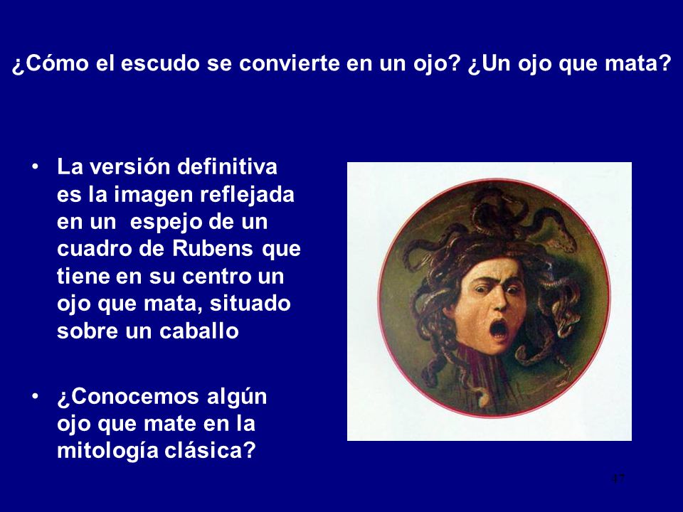 ¿Cómo el escudo se convierte en un ojo ¿Un ojo que mata