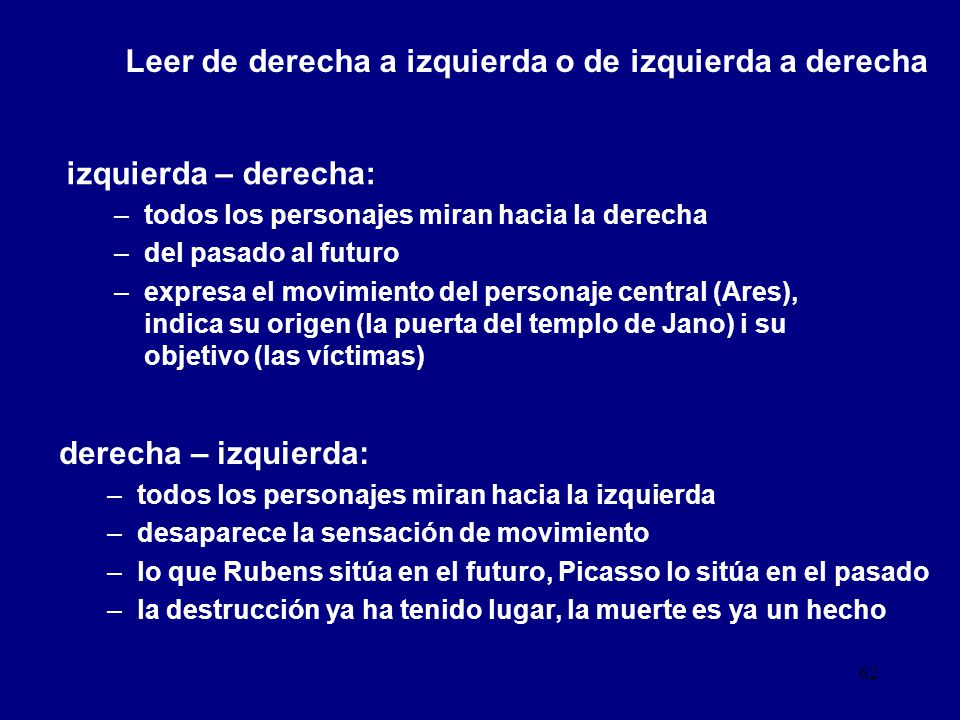 Leer de derecha a izquierda o de izquierda a derecha