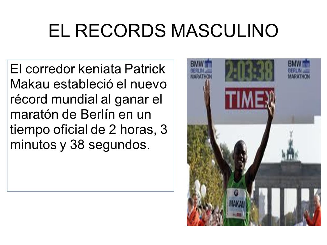 EL RECORDS MASCULINO