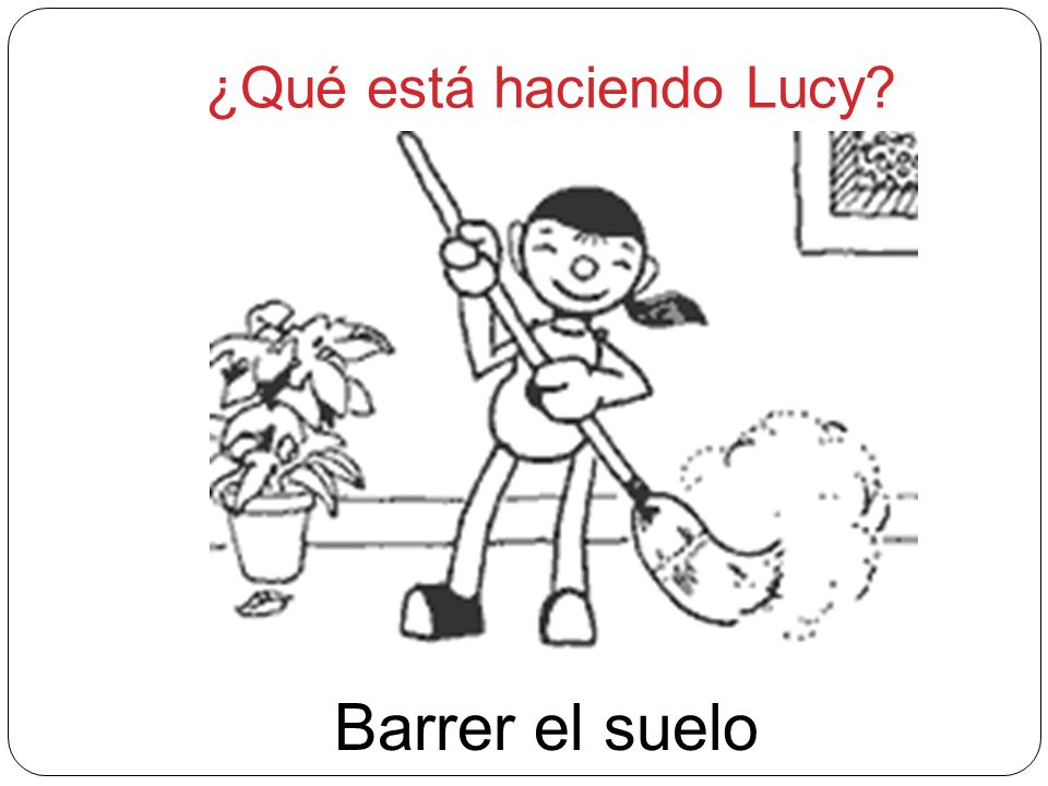 ¿Qué está haciendo Lucy