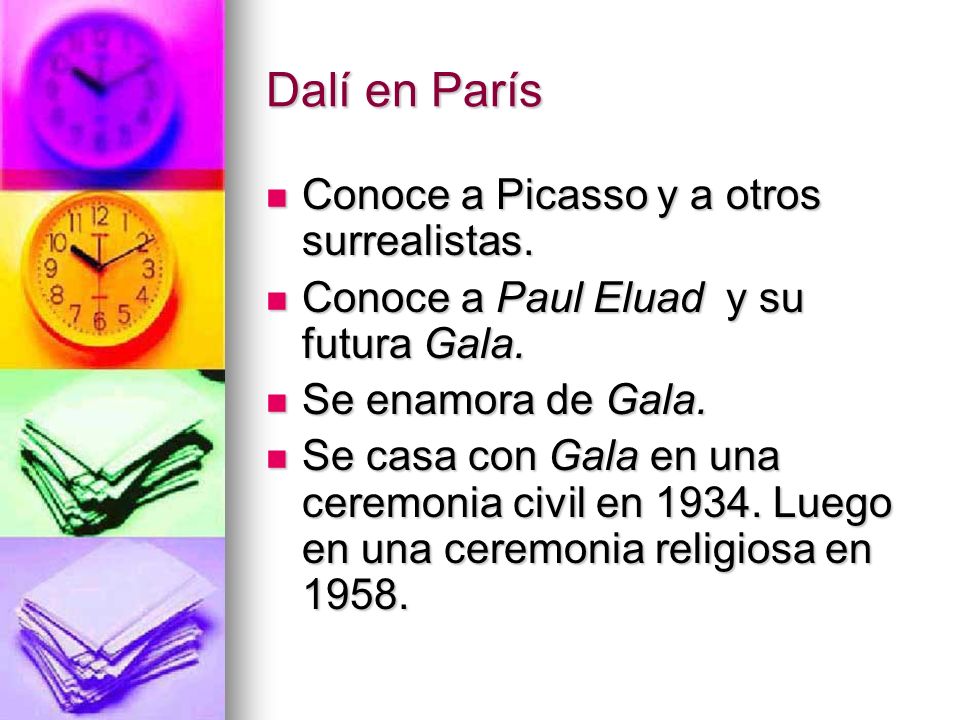 Dalí en París Conoce a Picasso y a otros surrealistas.