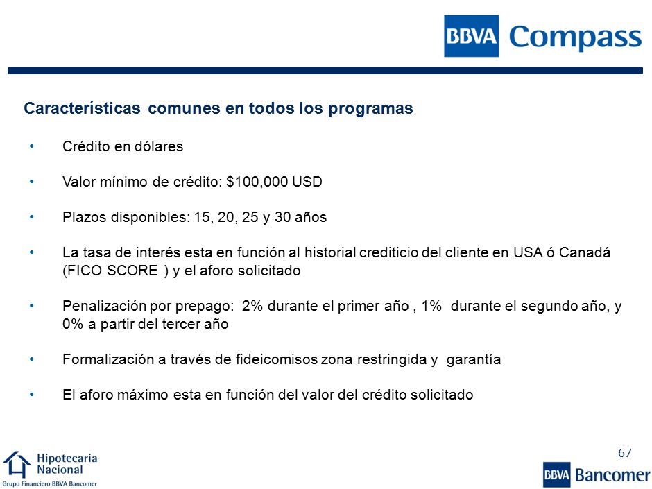 Consultar directamente a Compass Bank