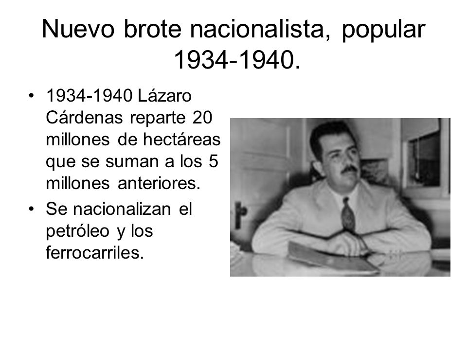 Nuevo brote nacionalista, popular