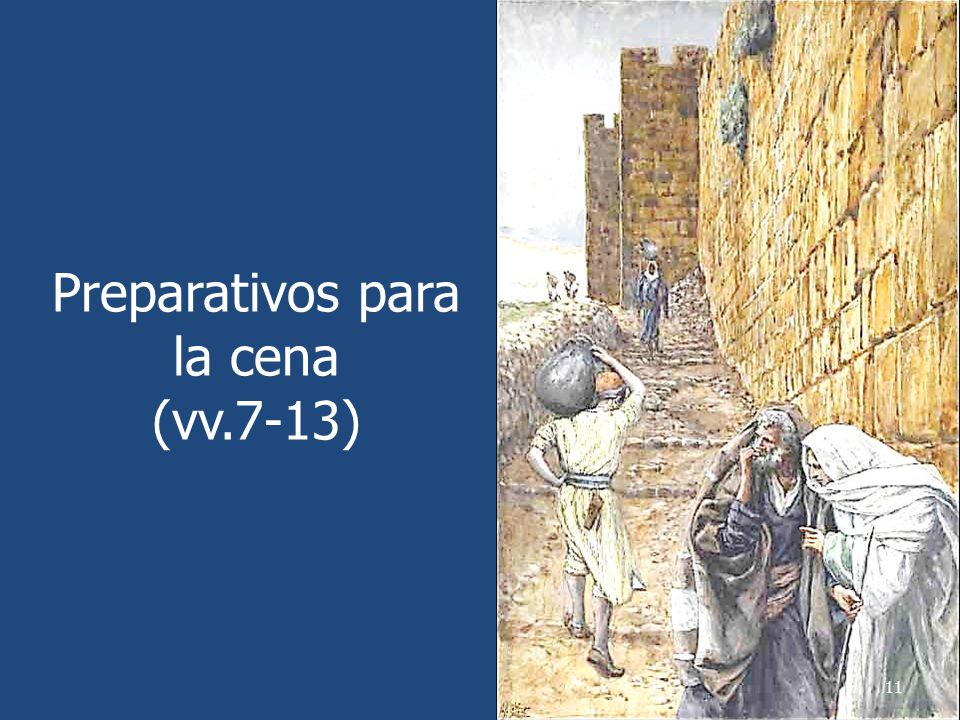 Preparativos para la cena (vv.7-13)