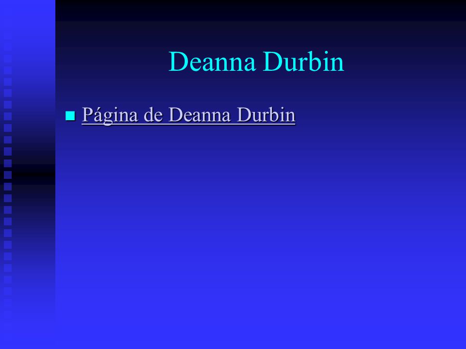Deanna Durbin Página de Deanna Durbin