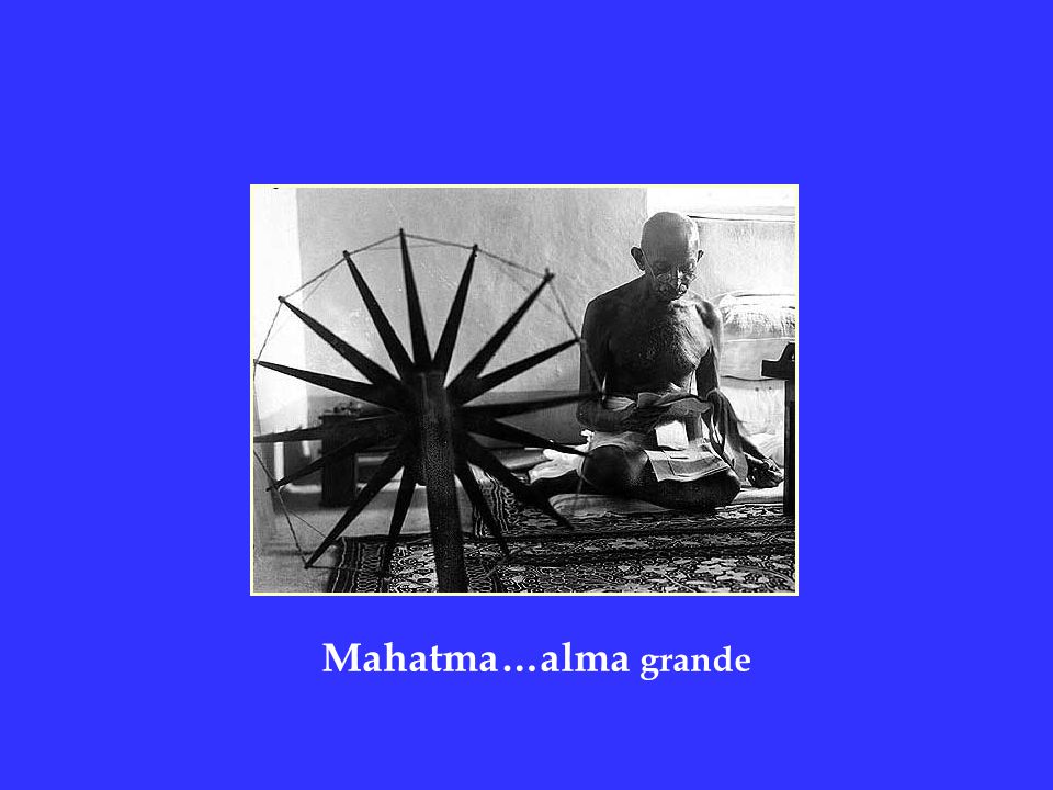 Mahatma…alma grande
