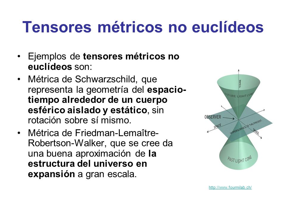 Tensores métricos no euclídeos