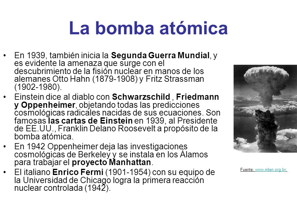 La bomba atómica