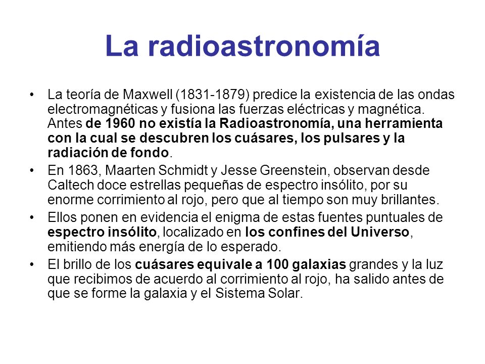 La radioastronomía