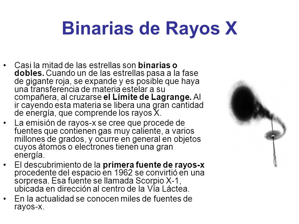Binarias de Rayos X