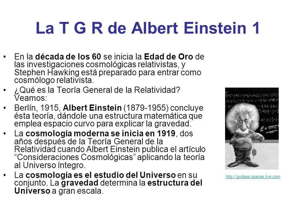 La T G R de Albert Einstein 1