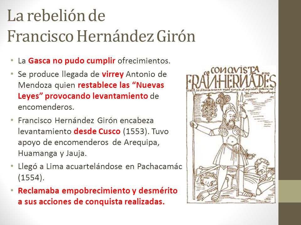 La rebelión de Francisco Hernández Girón