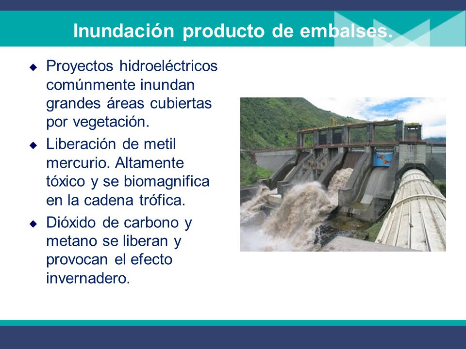 Inundación producto de embalses.