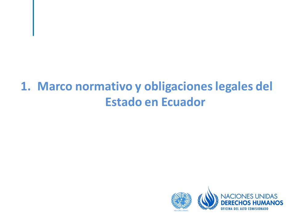 Marco normativo y obligaciones legales del Estado en Ecuador