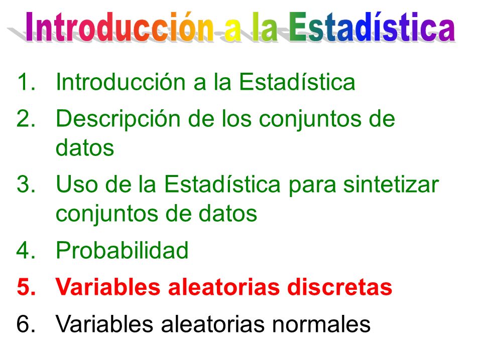Introducción a la Estadística