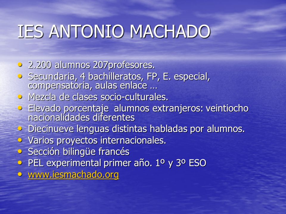 IES ANTONIO MACHADO alumnos 207profesores.