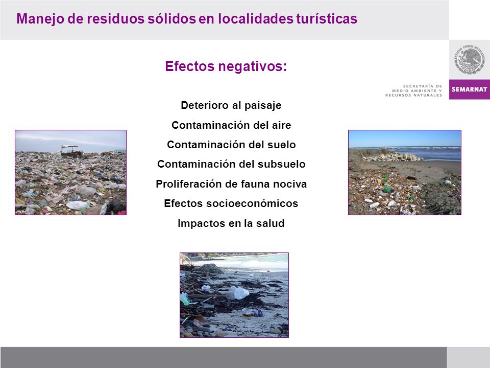 Manejo de residuos sólidos en localidades turísticas
