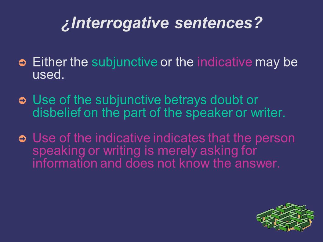 ¿Interrogative sentences