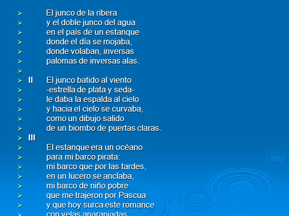 El junco de la ribera y el doble junco del agua. en el país de un estanque. donde el día se mojaba,
