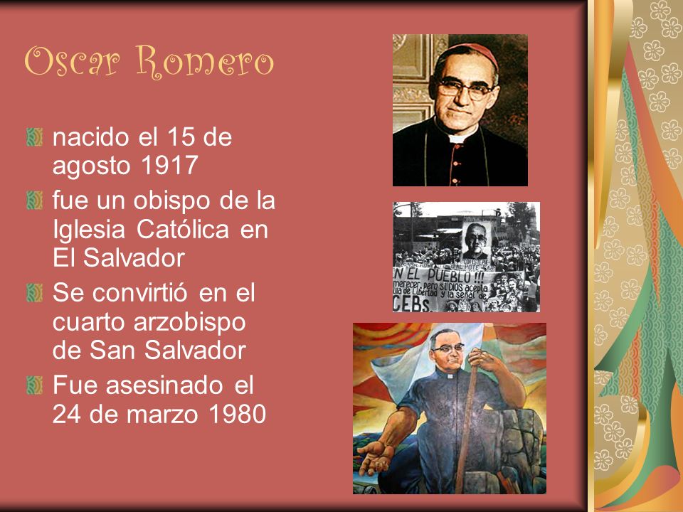 Oscar Romero nacido el 15 de agosto 1917