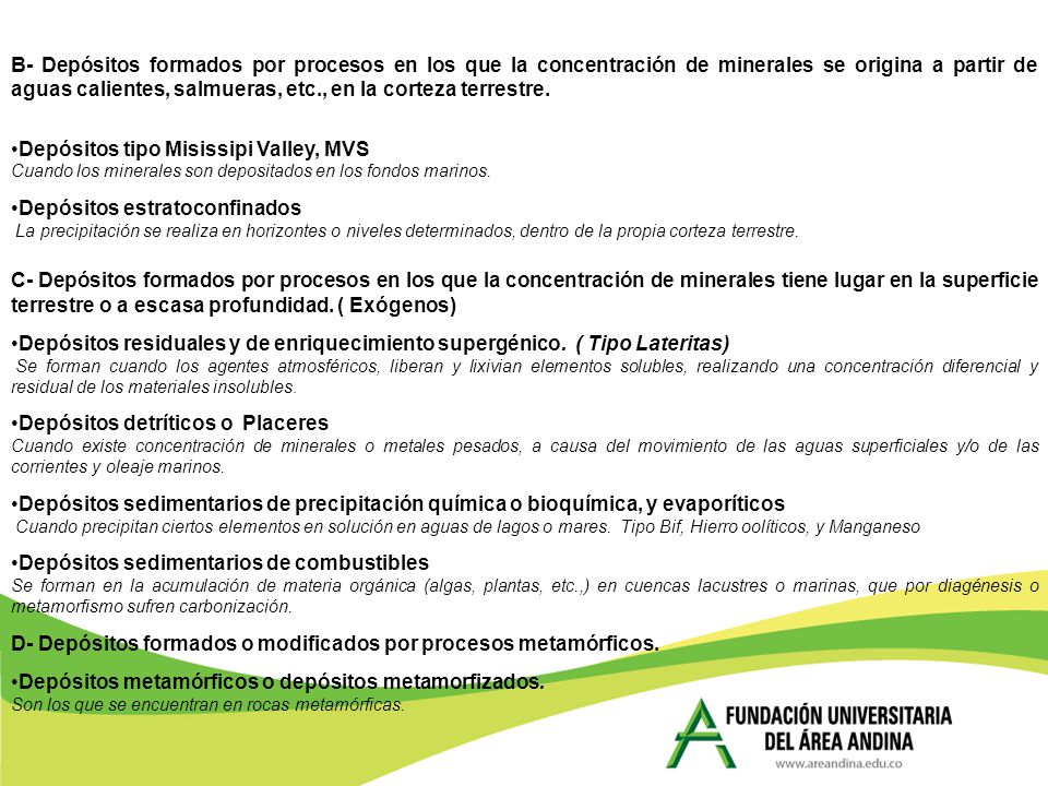 Depósitos tipo Misissipi Valley, MVS Depósitos estratoconfinados