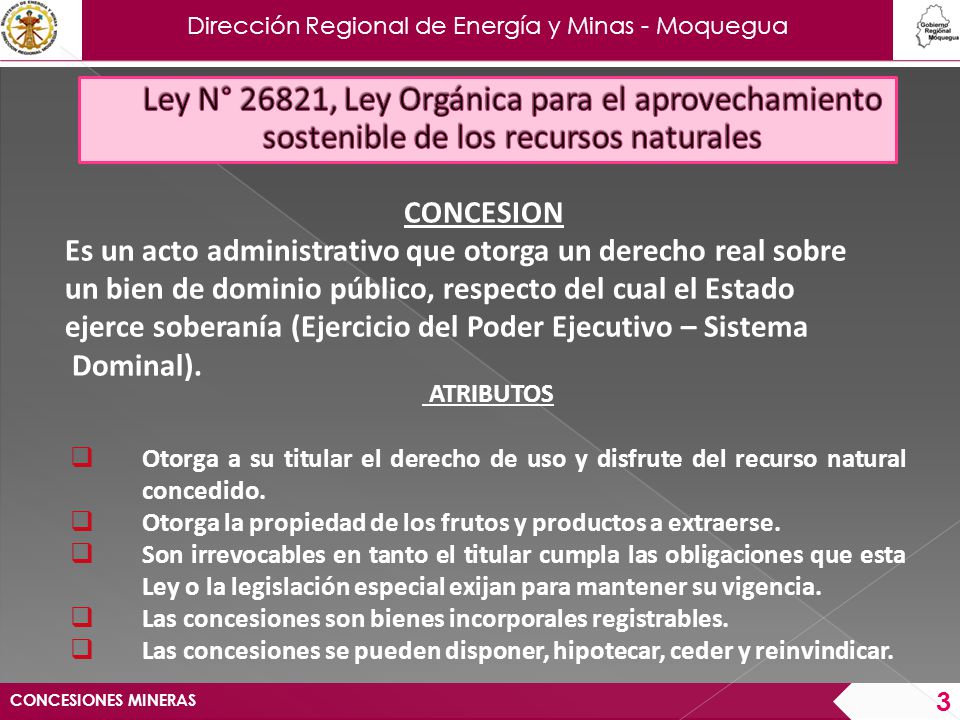 Ley N° 26821, Ley Orgánica para el aprovechamiento sostenible de los recursos naturales