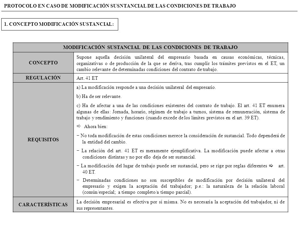 PROCESO DE MODIFICACIÓN SUSTANCIAL DE CONDICIONES - ppt descargar