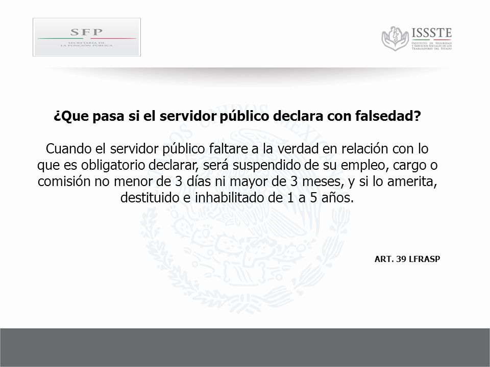 ¿Que pasa si el servidor público declara con falsedad