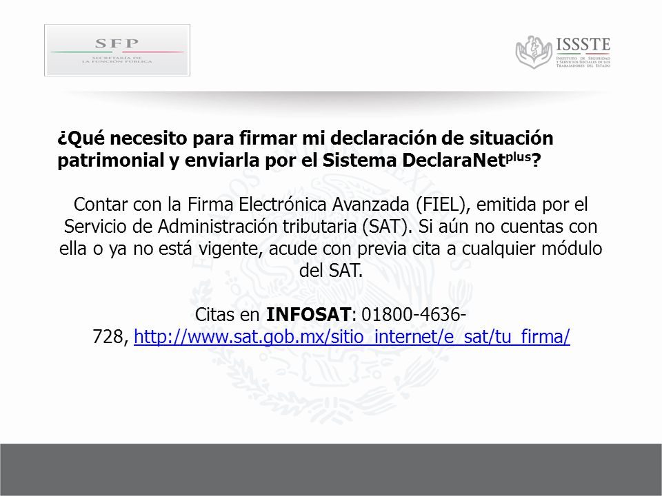 ¿Qué necesito para firmar mi declaración de situación patrimonial y enviarla por el Sistema DeclaraNetplus