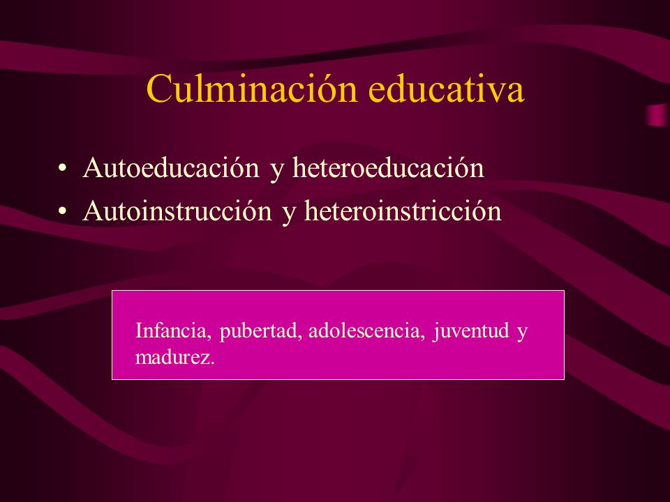 Culminación educativa