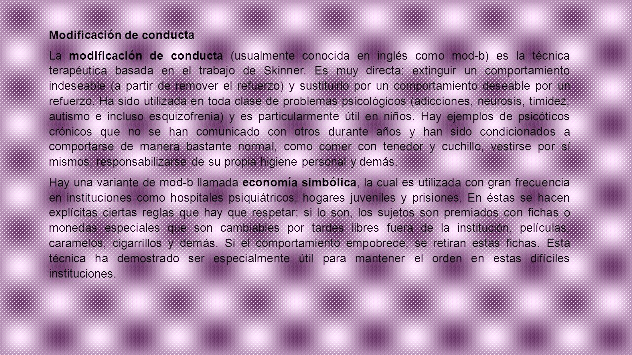 Modificación de conducta