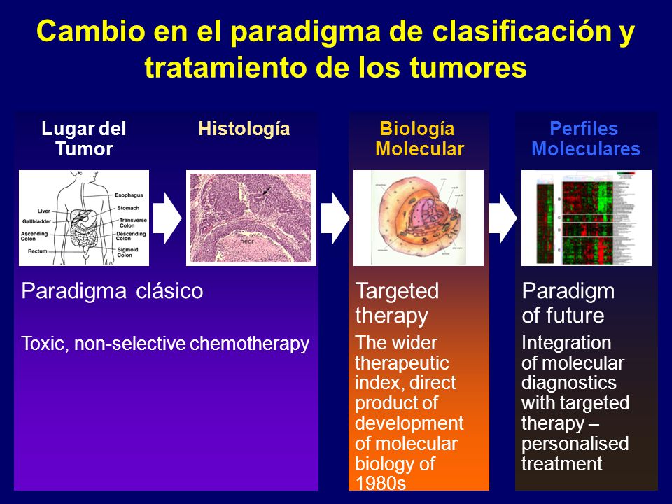 Cambio en el paradigma de clasificación y tratamiento de los tumores