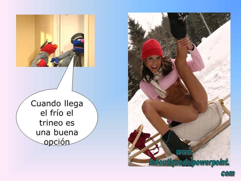 Cuando llega el frío el trineo es una buena opción
