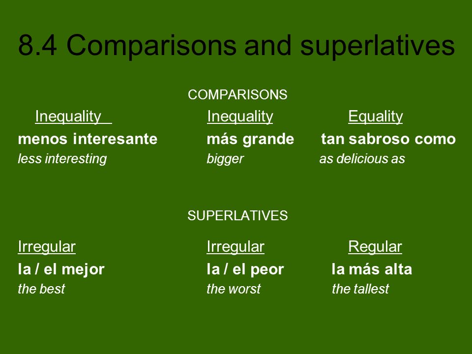 Inequality Inequality Equality