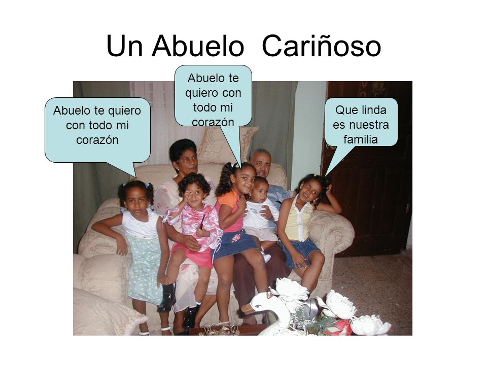 Un Abuelo Cariñoso Abuelo te quiero con todo mi corazón