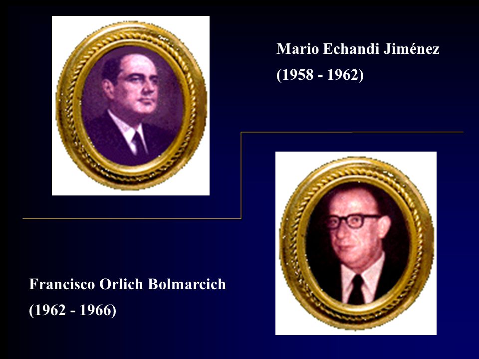 Mario Echandi Jiménez ( ) Francisco Orlich Bolmarcich ( )