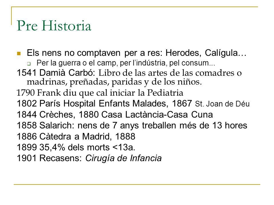 Pre Historia Els nens no comptaven per a res: Herodes, Calígula…