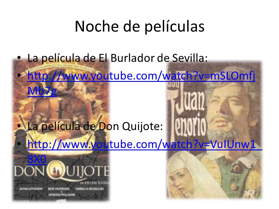 Noche de películas La película de El Burlador de Sevilla: