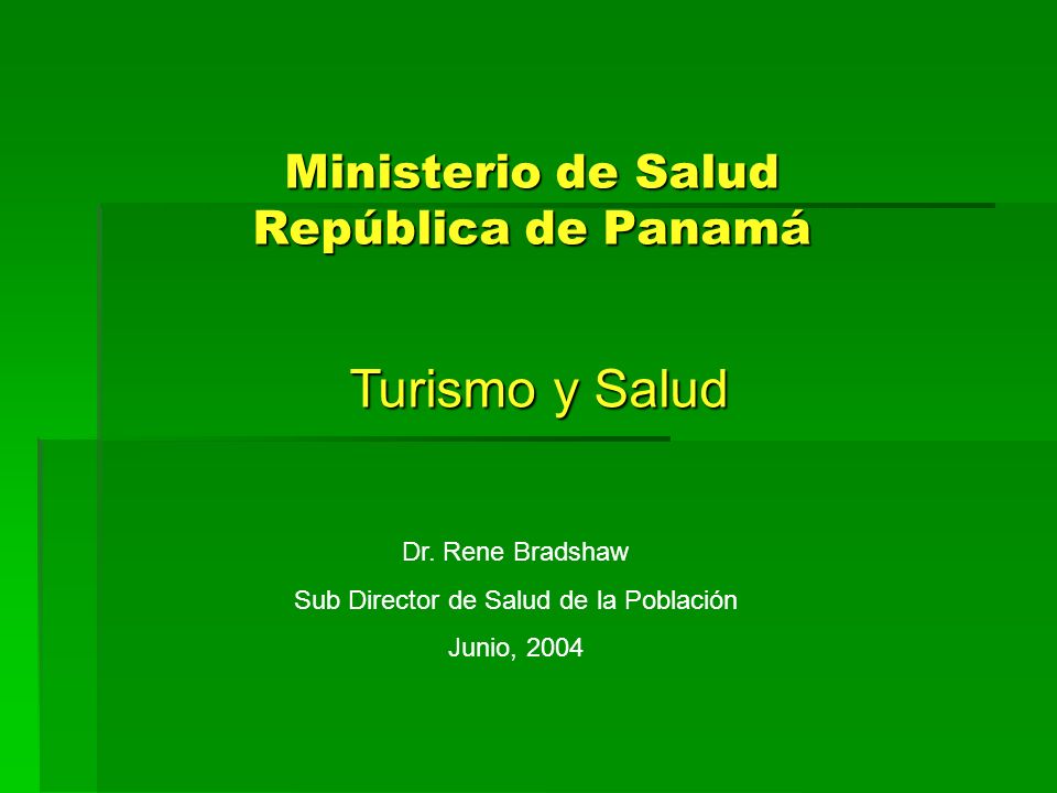 Ministerio de Salud República de Panamá