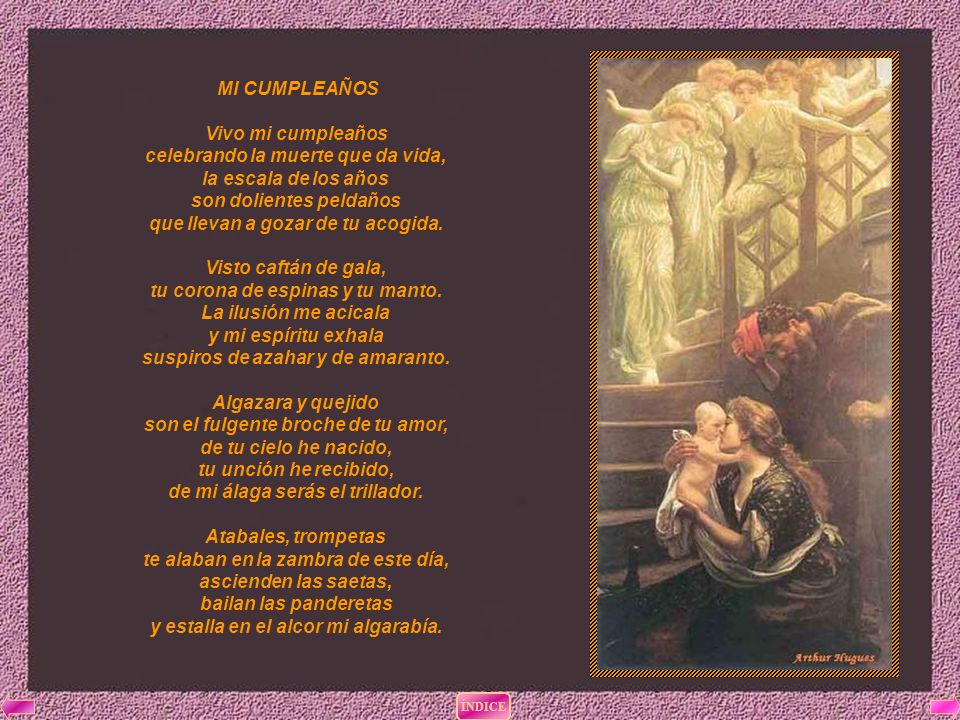 celebrando la muerte que da vida, la escala de los años