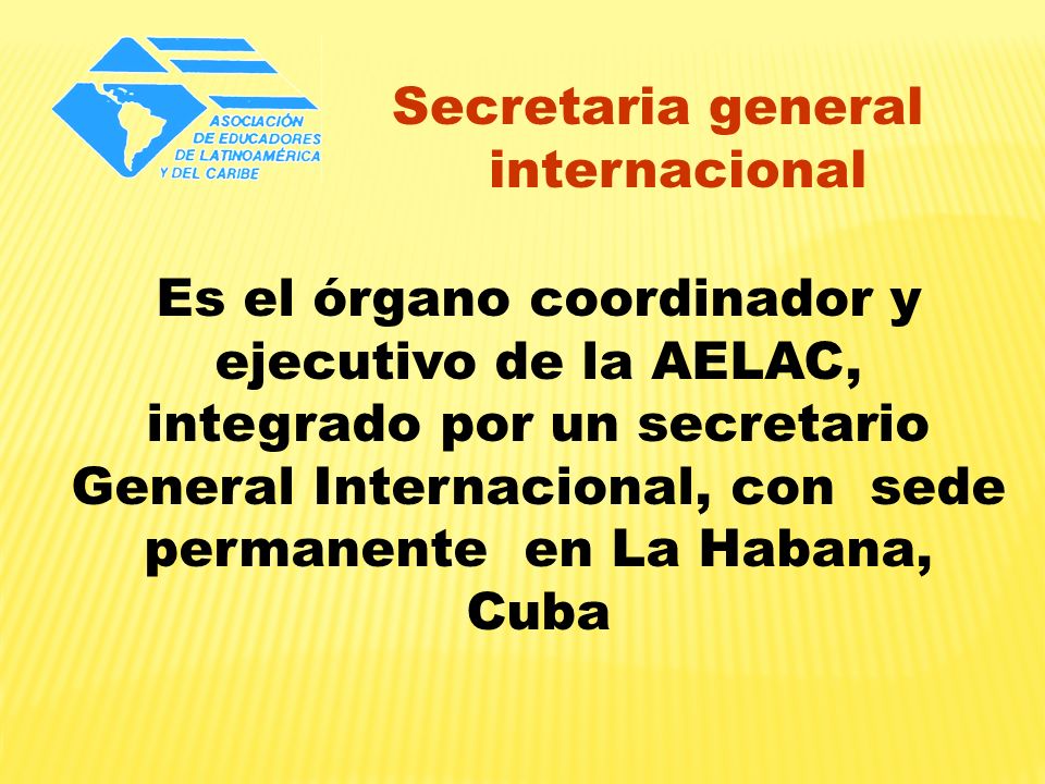 Secretaria general internacional