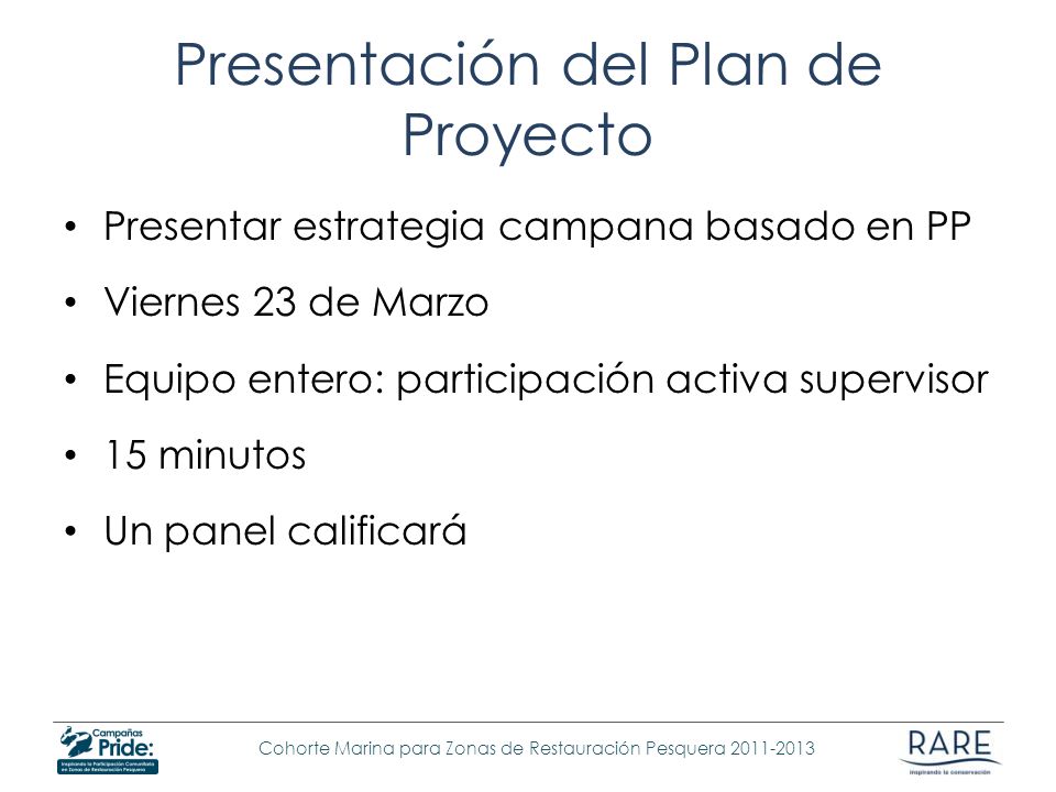 Presentación del Plan de Proyecto
