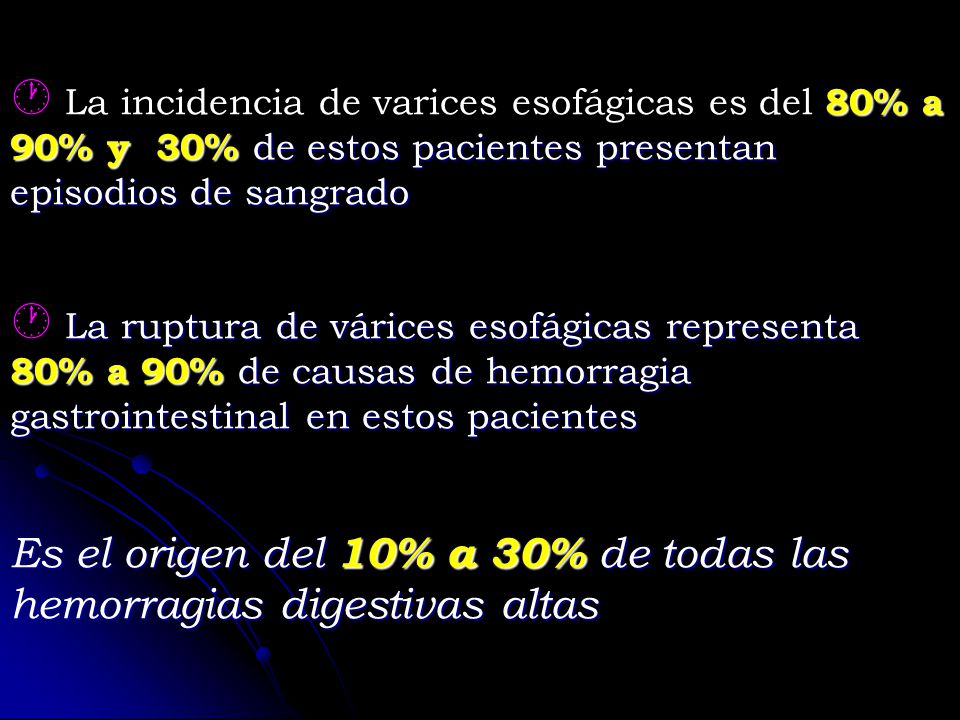 Es el origen del 10% a 30% de todas las hemorragias digestivas altas
