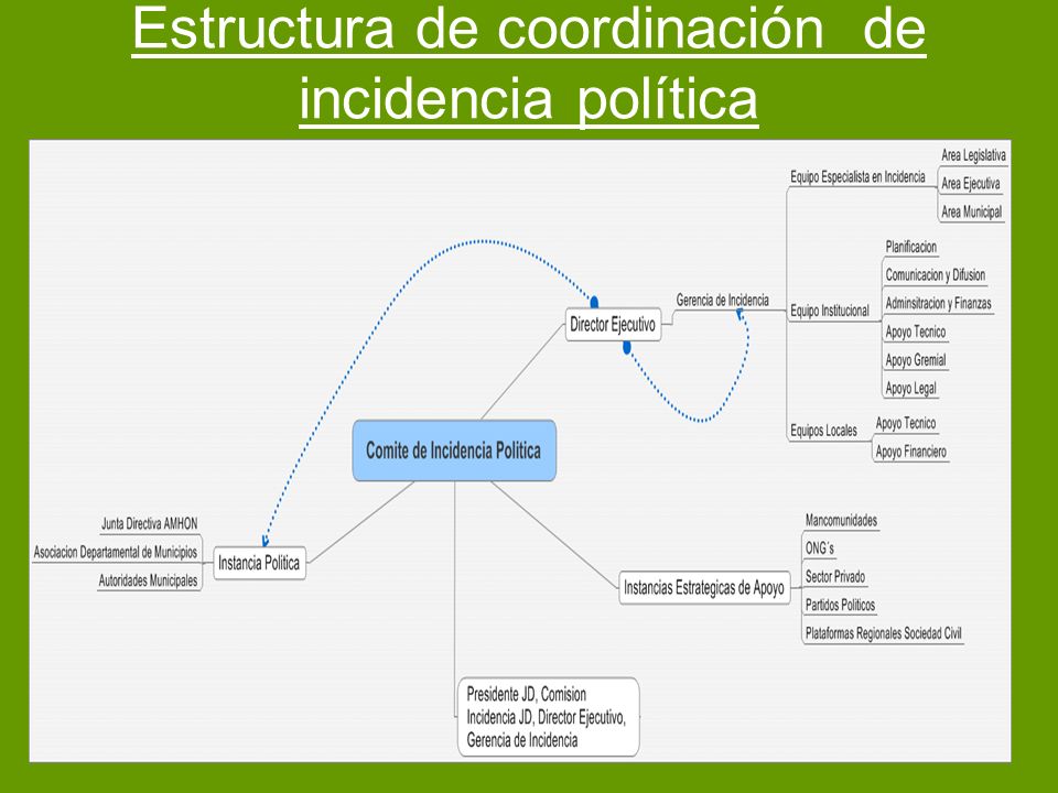 Estructura de coordinación de incidencia política