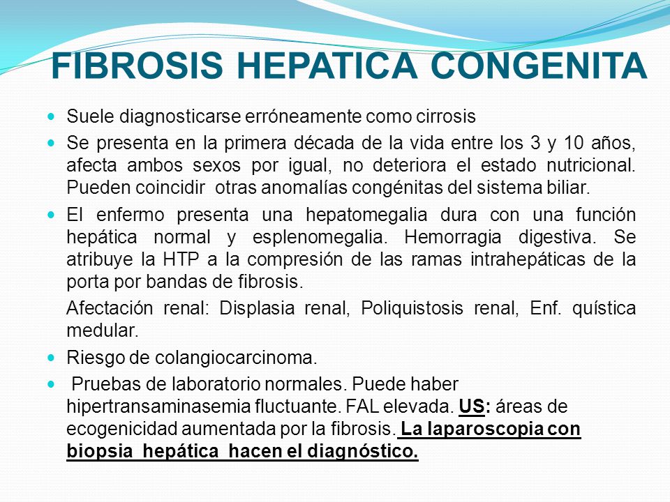 FIBROSIS HEPATICA CONGENITA