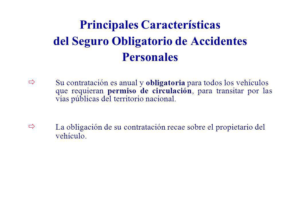 Principales Características del Seguro Obligatorio de Accidentes Personales