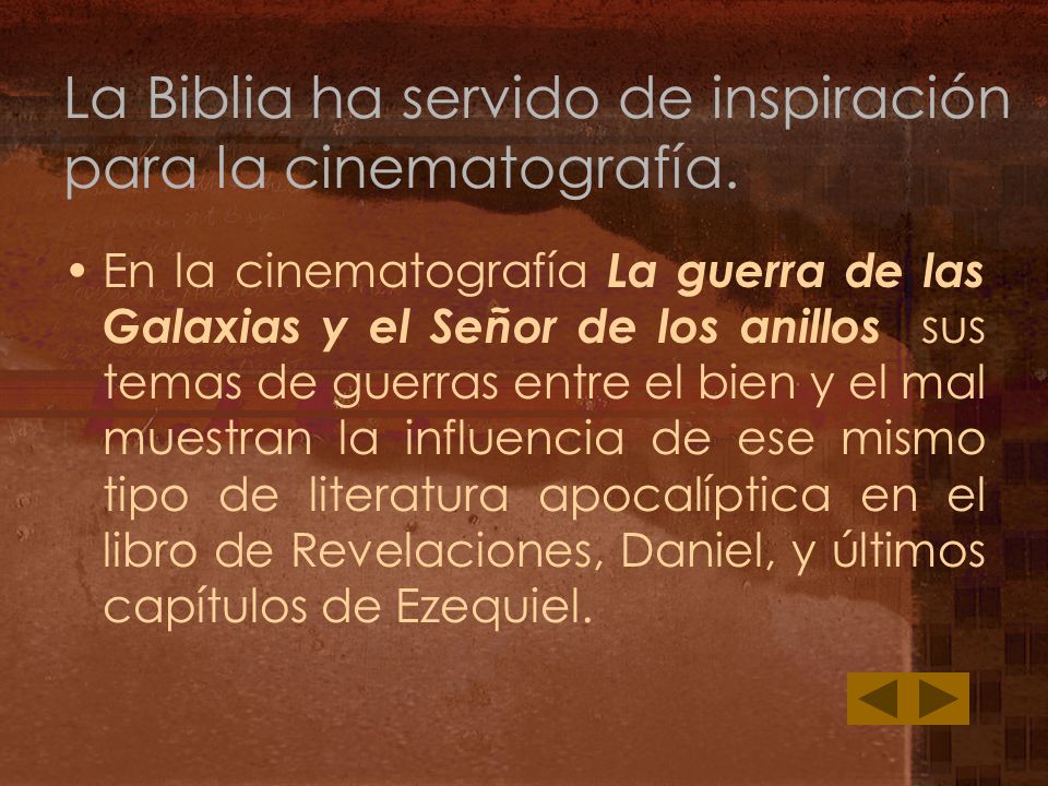 La Biblia ha servido de inspiración para la cinematografía.