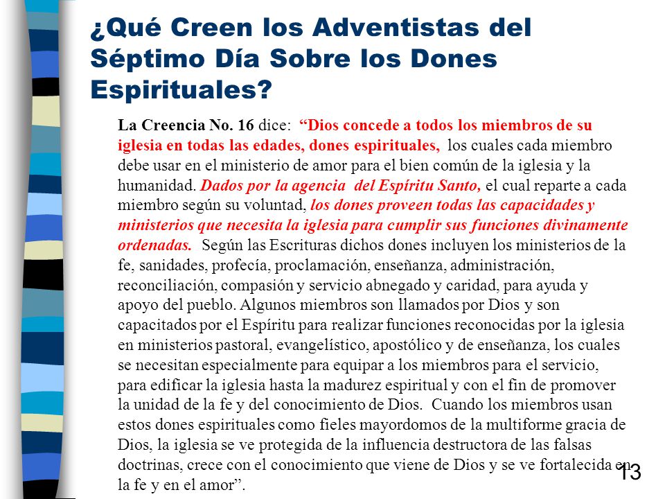 ¿Qué Creen los Adventistas del Séptimo Día Sobre los Dones Espirituales