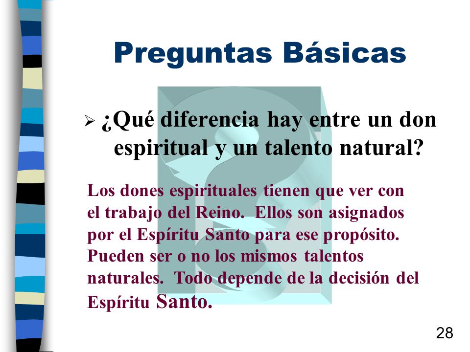 ¿Qué diferencia hay entre un don espiritual y un talento natural