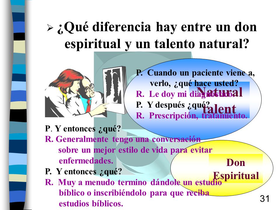 ¿Qué diferencia hay entre un don espiritual y un talento natural
